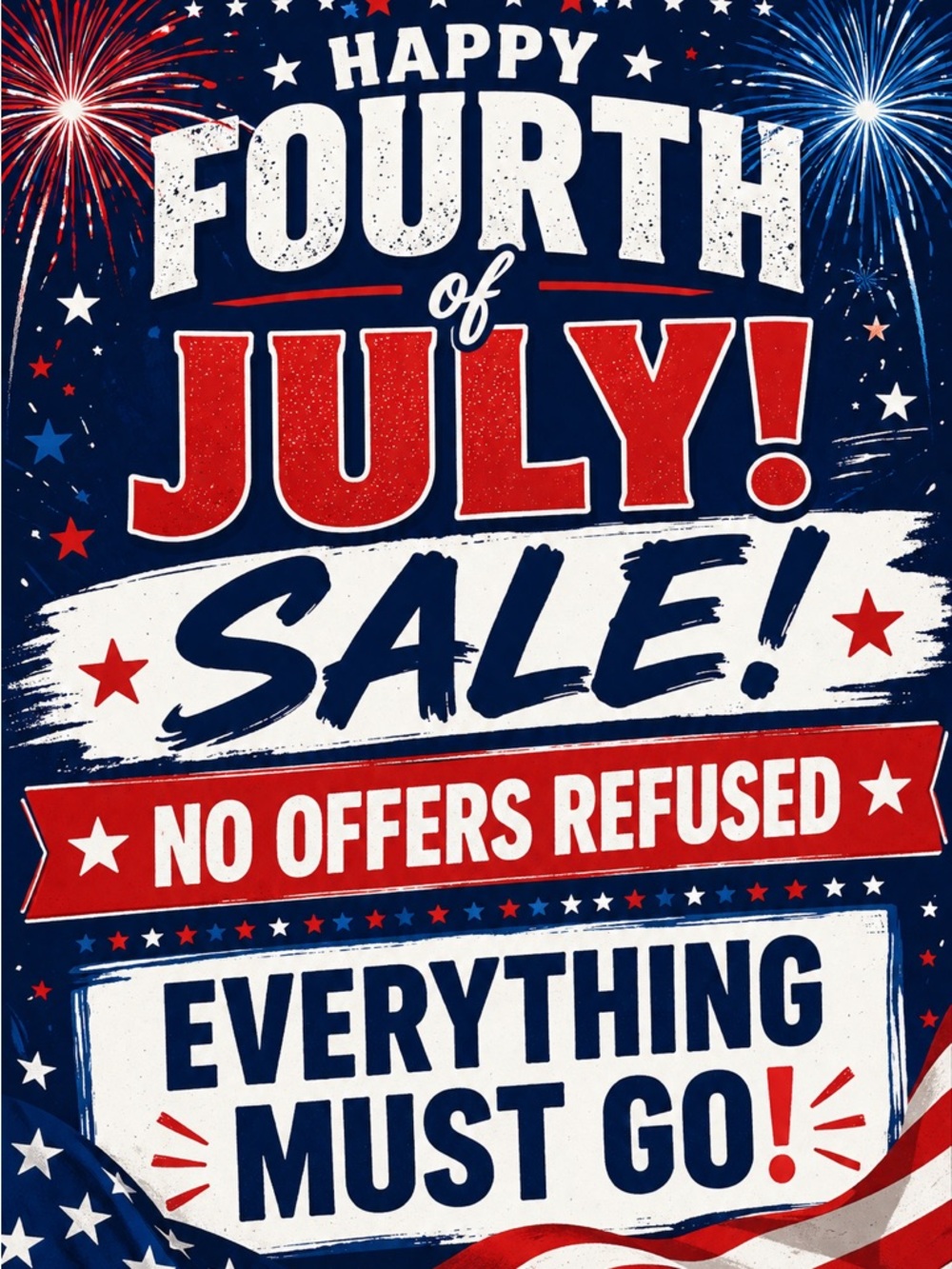 Happy Fourth of July! Make me an offer!!!
